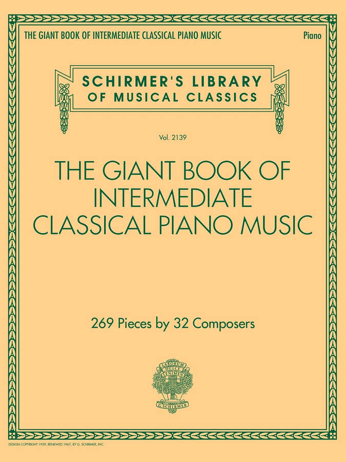 Gran libro de música clásica para piano de nivel intermedio