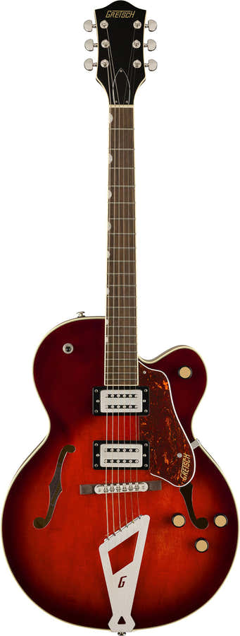 G2420 Streamliner Hollow Body With Chromatic Ii LRL Claret Burst