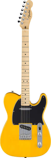 Standard Telecaster MN Golpeador negro Rubio caramelo