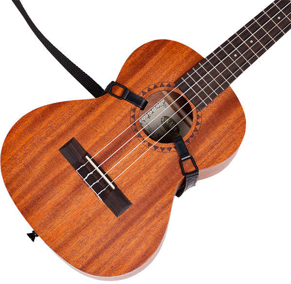 Correa Con Ganchos Para Ukelele - Negro