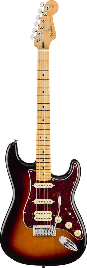 Stratocaster Player II Modified HSS MN Sunburst de 3 colores