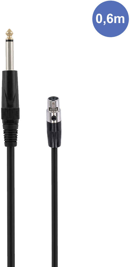 AUDIOCAB 452 Jack a Mini XLR 4 pines (Shure) 6cm