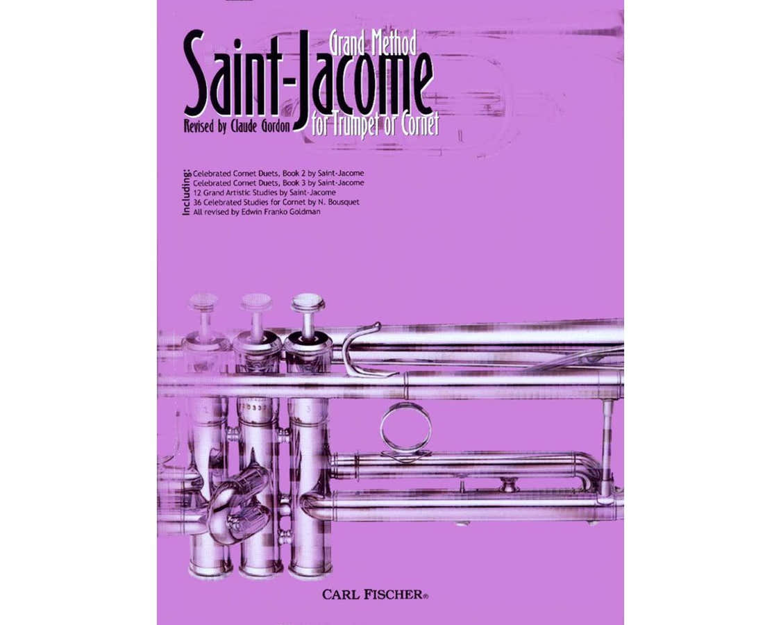 SAINT-JACOME LOUIS - GRAND METHOD FOR TRUMPET OR CORNET (RELIURE SPIRALE)
