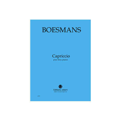 Boesmans - Capriccio - 2 Pianos et Orchestre