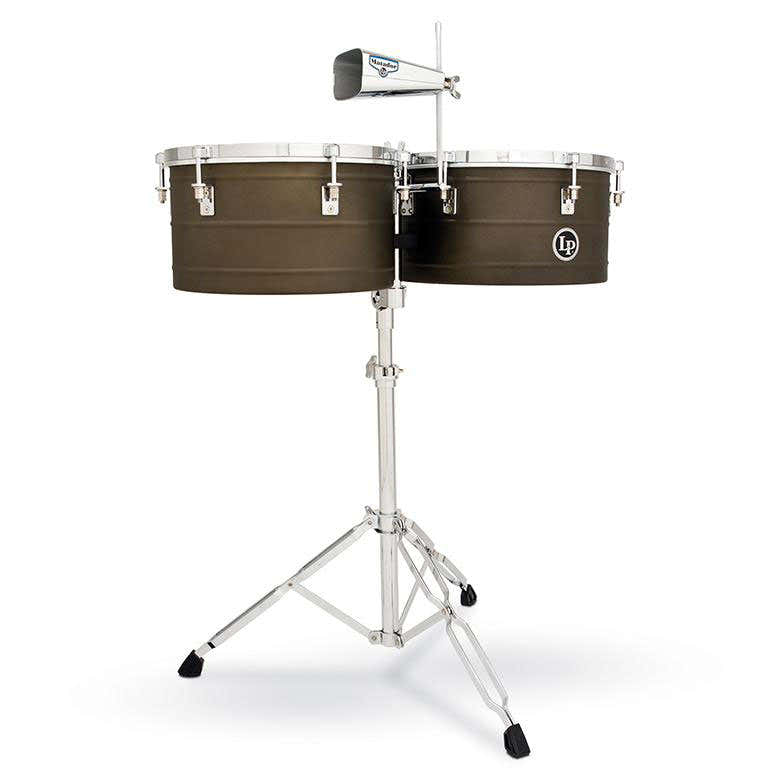 M258 Timbales 14"/15" Matador Acero con Acabado Antiguo