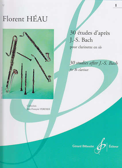 Heau F. - 30 Etudes D'apres J.s.bach Vol.1 - Clarinette