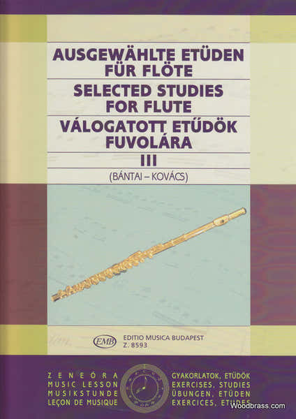 Bantai / Kovacs - Selected Studies Flute Vol.3 - Flute
