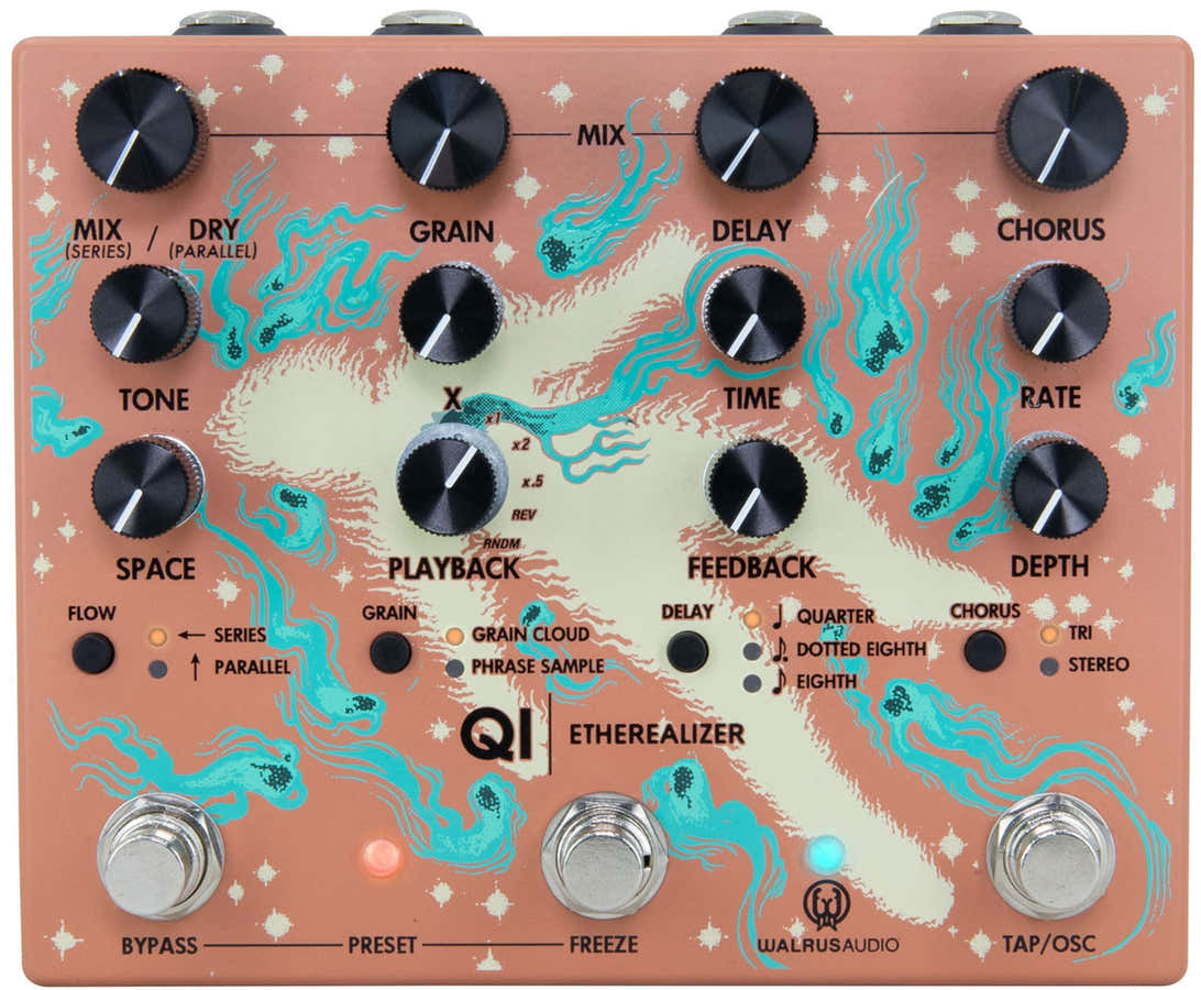 Qi Etherealizer Terracota - Efecto granular de reverb, delay y chorus