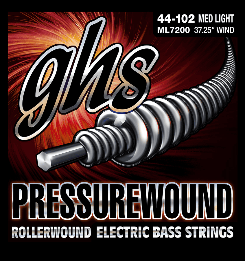 ML7200 PRESSUREWOUND FILE 12 ROND MEDIUM LIGHT SET !44-58-80-102