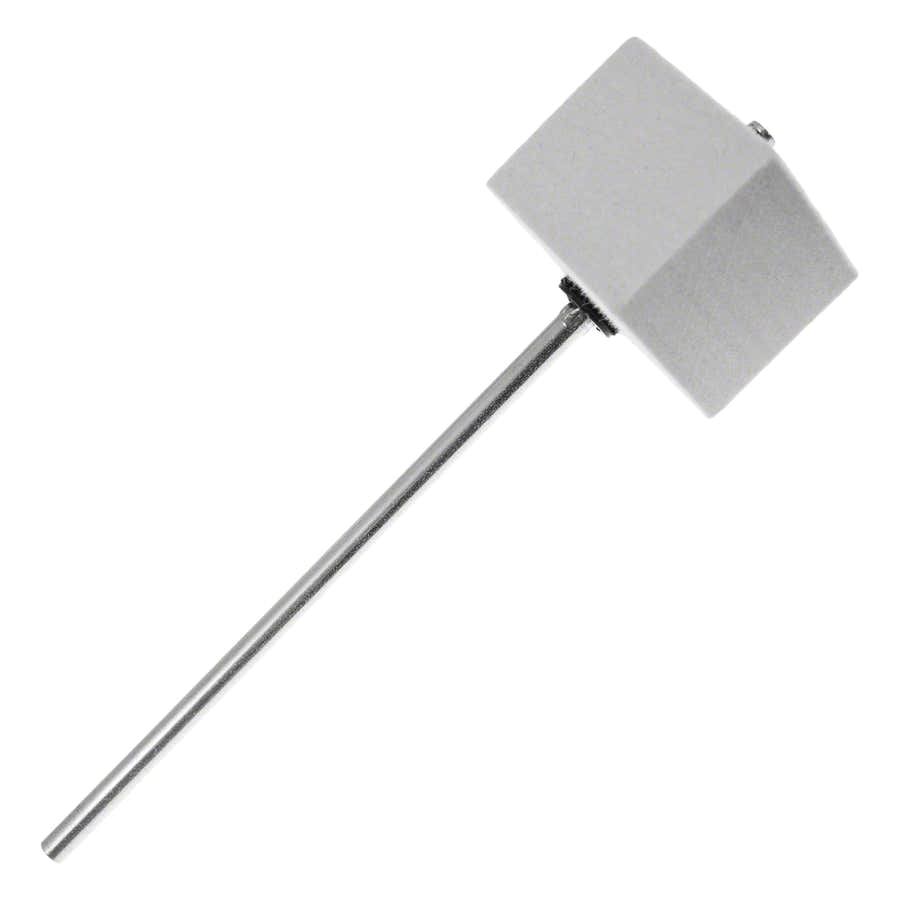 306S Batidor de Pedal GC Fieltro Cuadrado Blanco Varilla Cromada