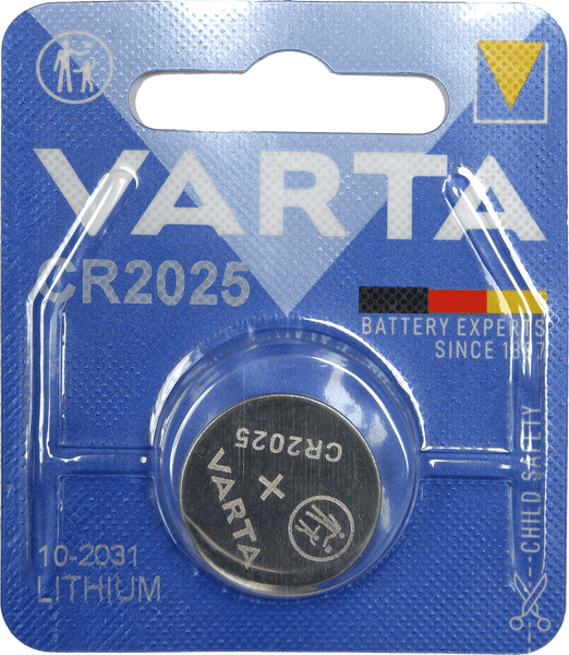 Varta CR2025 LITHIUM BATTERY (BLISTER PACK OF 1)