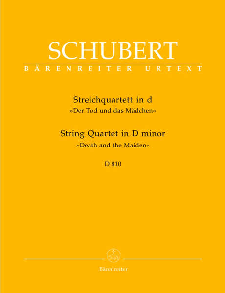 Schubert F. - Quatuor A Cordes "la Jeune Fille et La Mort" En Re Mineur D 810