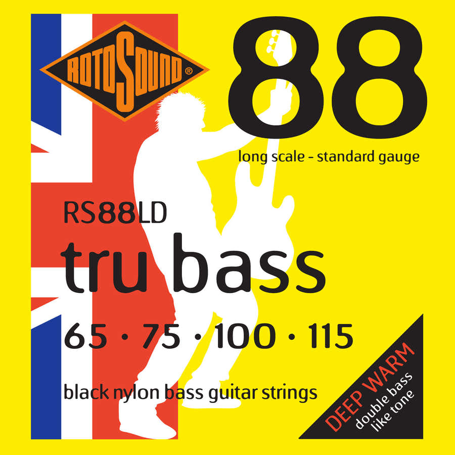 Tru Bass 88 RS88LD Nylon negro entorchado plano 65115