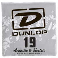 ELECTRIC STRINGS NICKEL PLATED STEEL UNIT SOLID STEEL 019