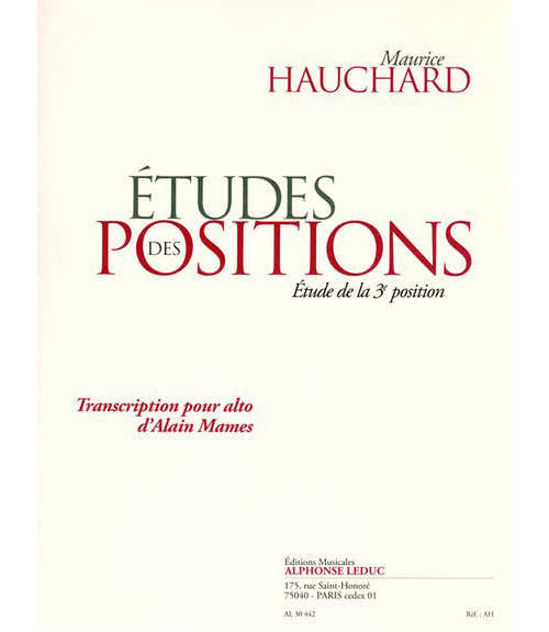 Hauchard M. - Estudio de la tercera posición - Viola