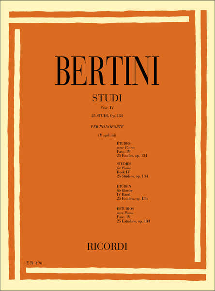 25 Studi Per Il 4Ç Grado Op. 134