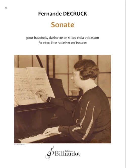 DECRUCK FERNANDE - Sonata para oboe clarinete y fagot