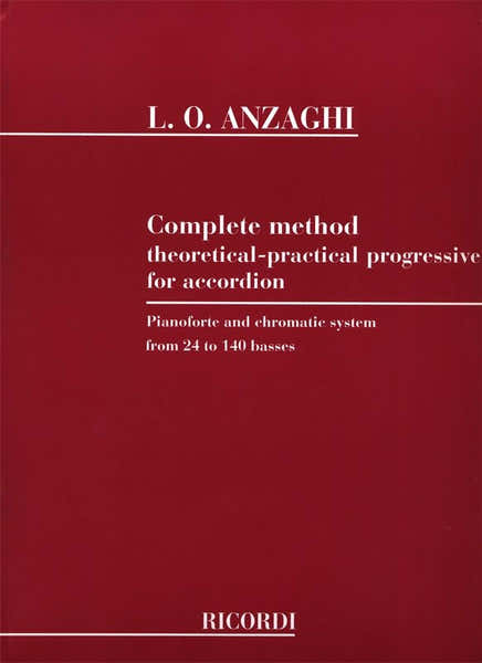 Ricordi Complete method theoretical-pratical progress