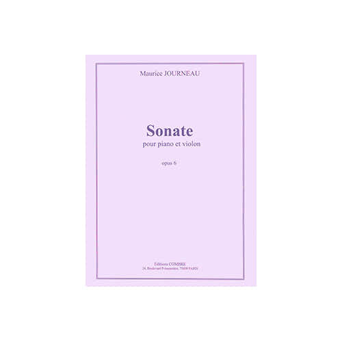 Journeau Maurice - Sonate Op.6 - Violon et Piano