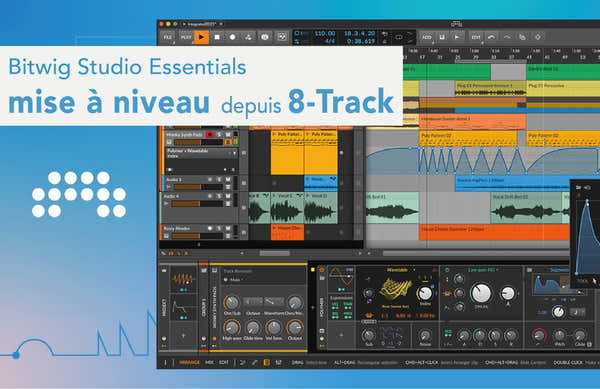 Bitwig Actualización de elementos esenciales de Studio 8 pistas
