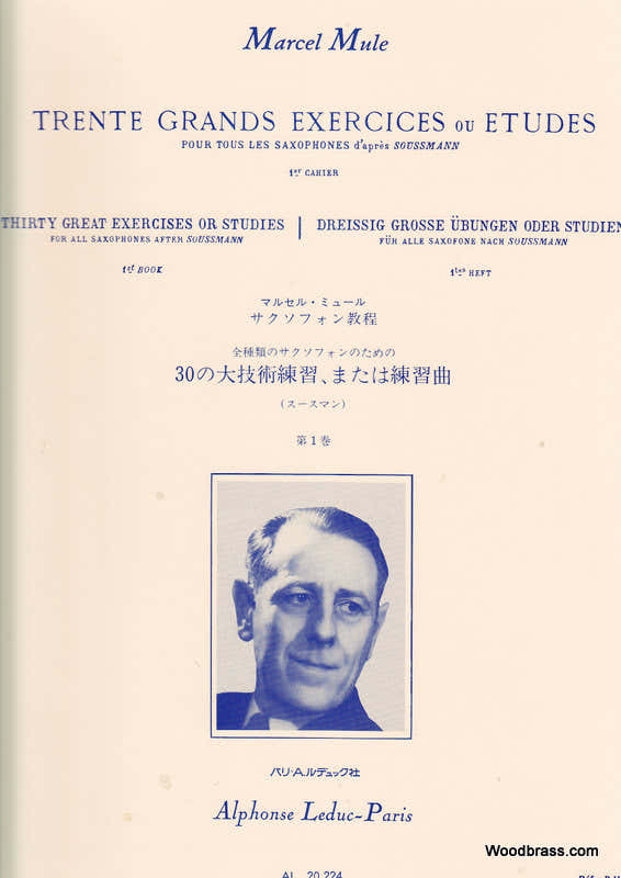 Mule - 30 Grands Exercices Ou Etudes D'apres Soussman Vol.1 - Saxophone