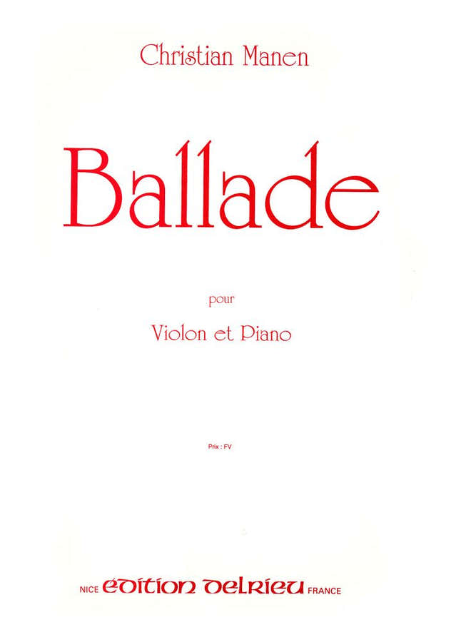 Manen Christian – Balada – Violín