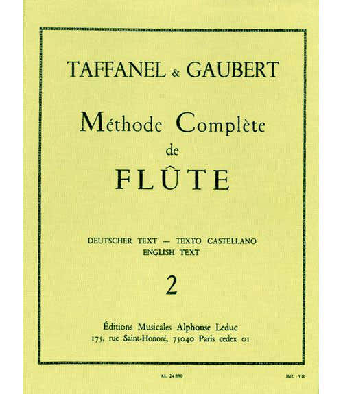 Gaubert / Taffanel - Methode De Flute Traversiere Vol. 2