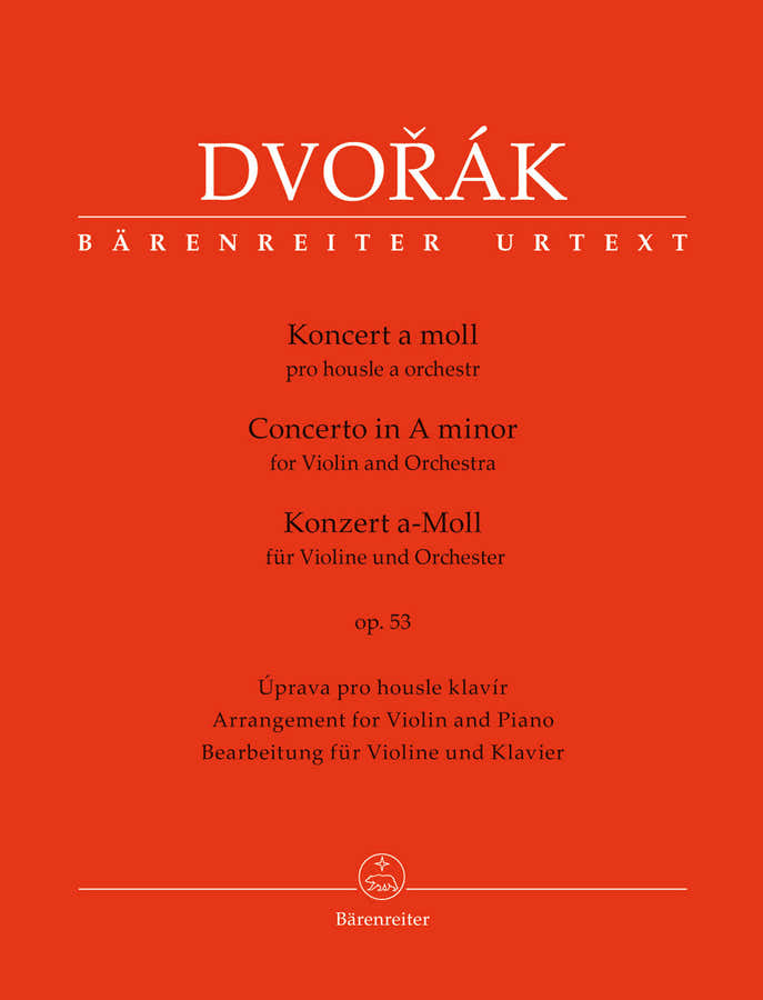 Dvorak - Concierto para violín Op.53 - Violín y piano