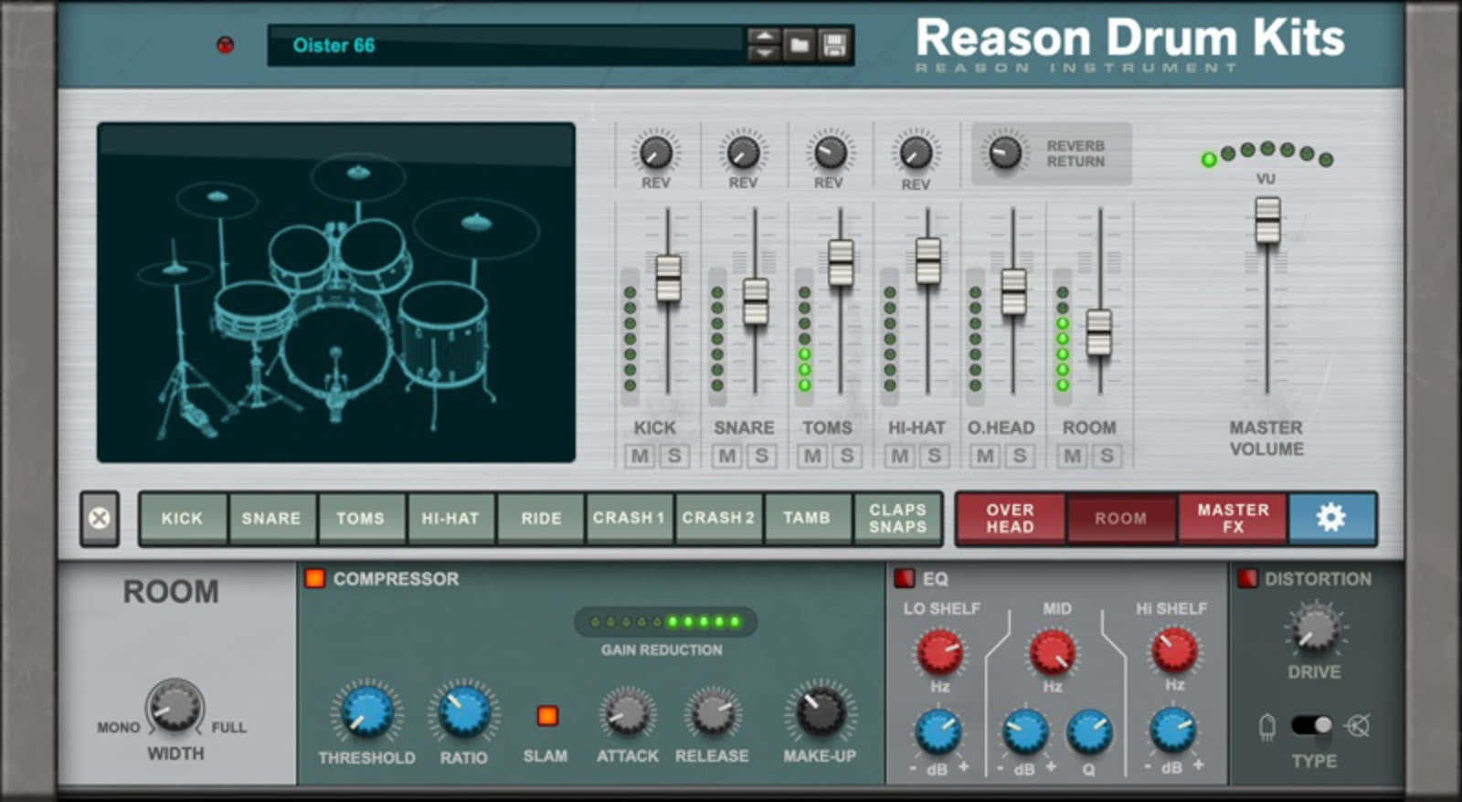 Reason Kits de batería Sesión de batería acústica