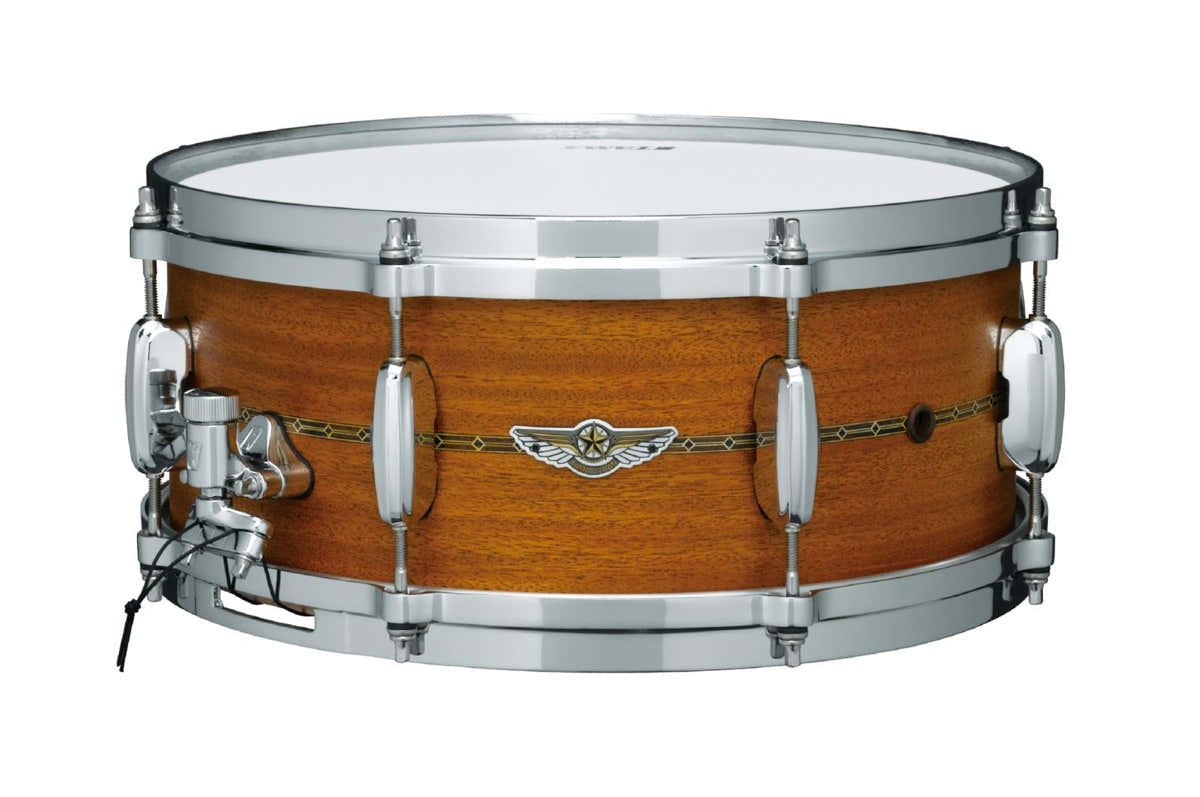 TLM146S-OMP STAR SOLID MAPLE 14"X6" - OILED NATURAL MAHOGANY W/ METAL INSIGNIA