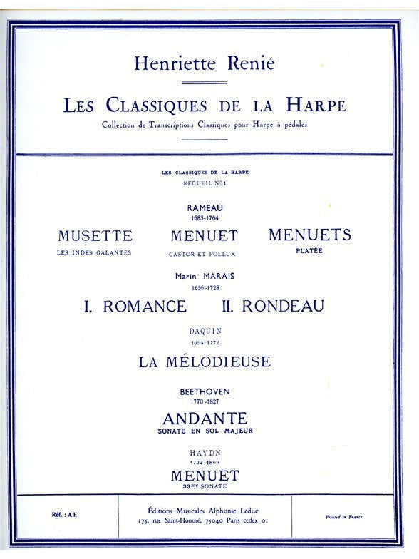 Clásicos del arpa No. 1