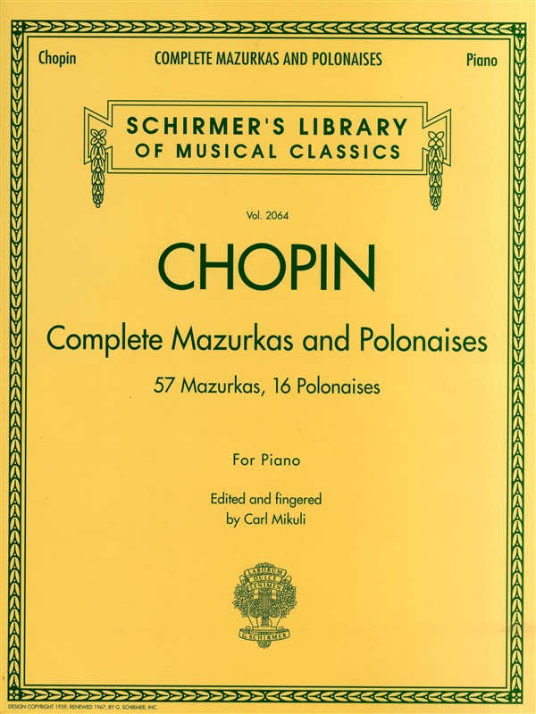 Chopin Frederic - Complete Mazurkas And Polonaises - Piano Solo