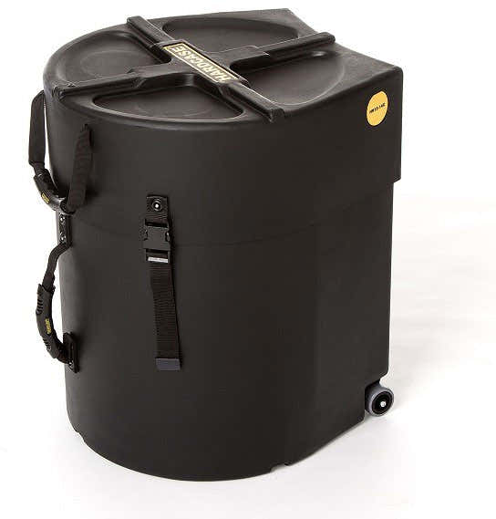 Black 13" + 14" Double Tom Hardcase