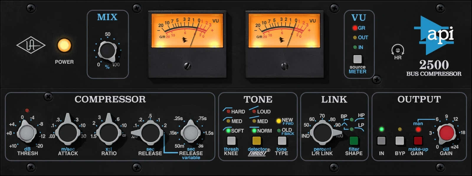 UAD API 2500 Compresor de bus