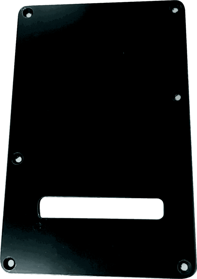 Placas de protección Strat Traseras Negras