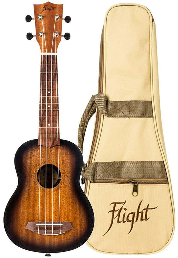 Flight: Gemstone NUS380 Soprano Ukulele - Amber -
