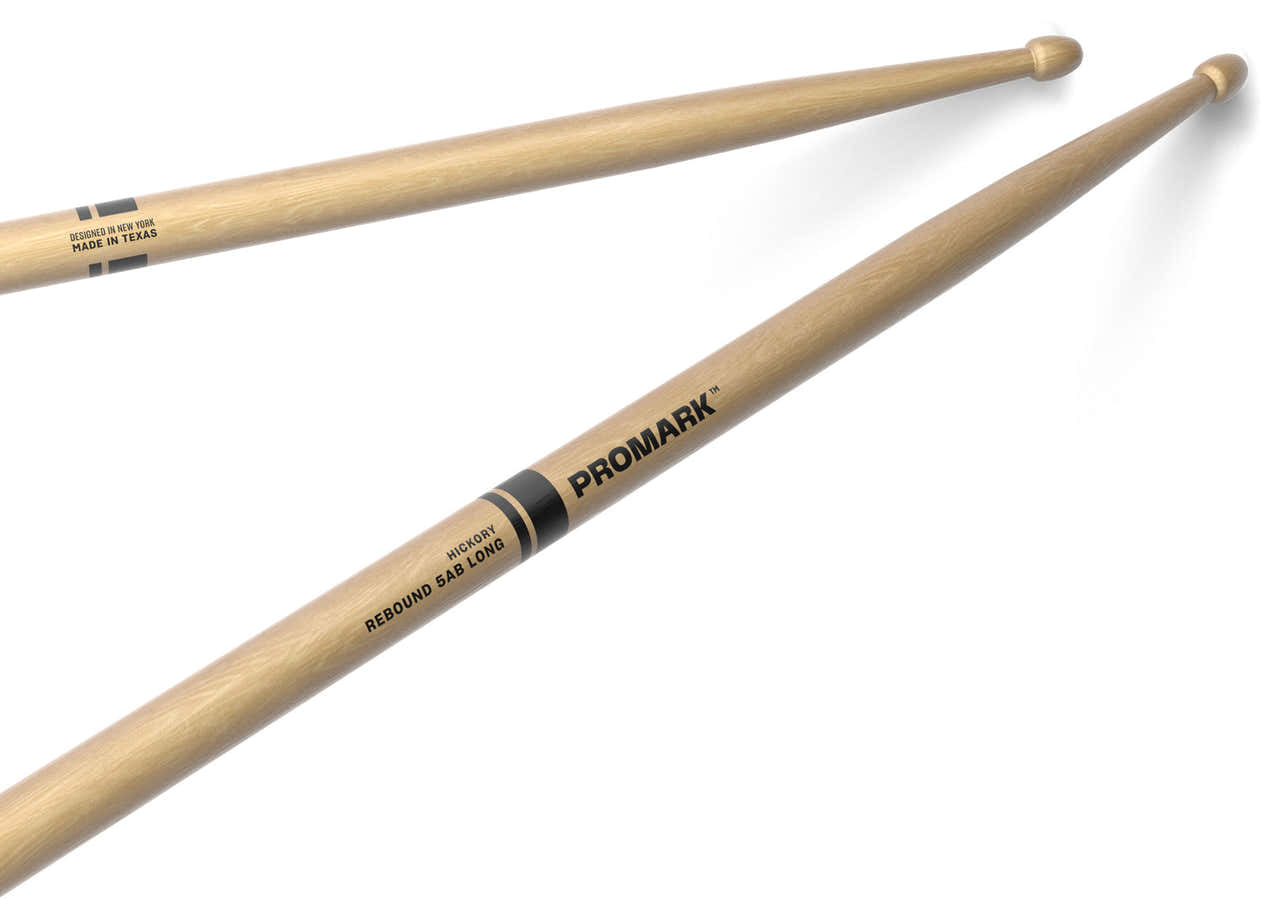 RBH580LAW - Rebound 5AB Long Hickory Drumstick Acorn Wood Tip