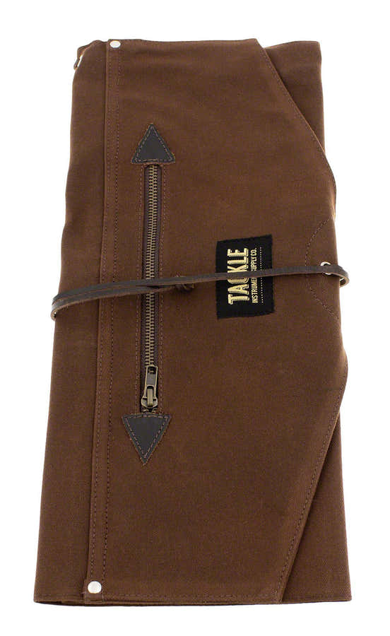 WAX CANVAS ROLL-UP STICK CASE - BROWN