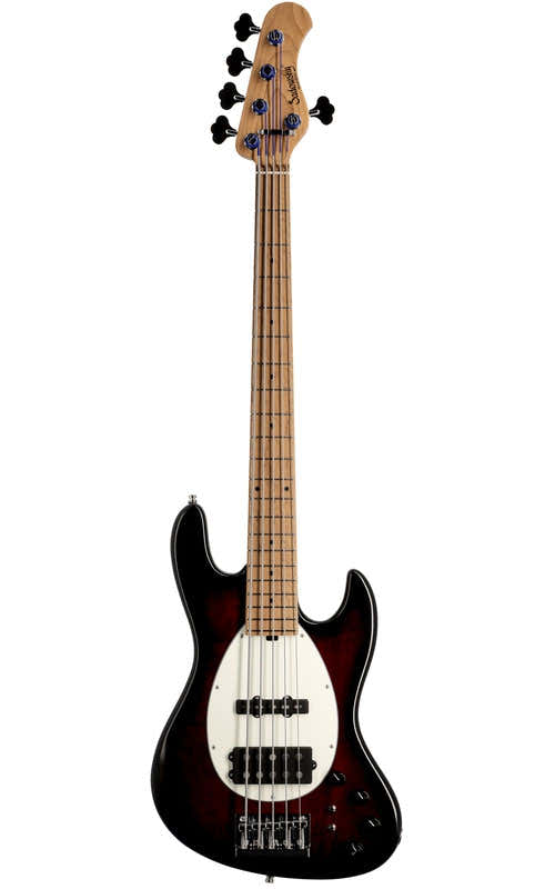 Masterbuilt Vintage Mj Bass 5 Fresno Burgundy Burst Trans.