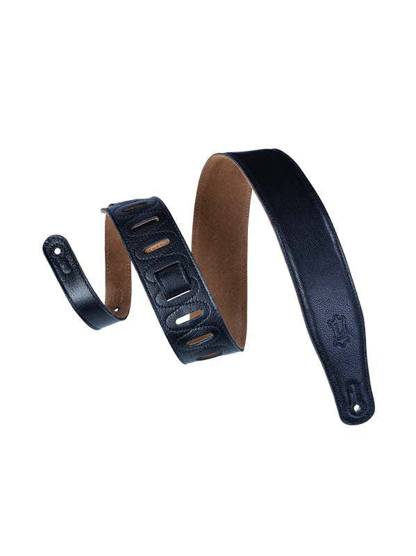 Cuero Acolchado Con Parte Trasera De Gamuza 6,4 Cm - Negro