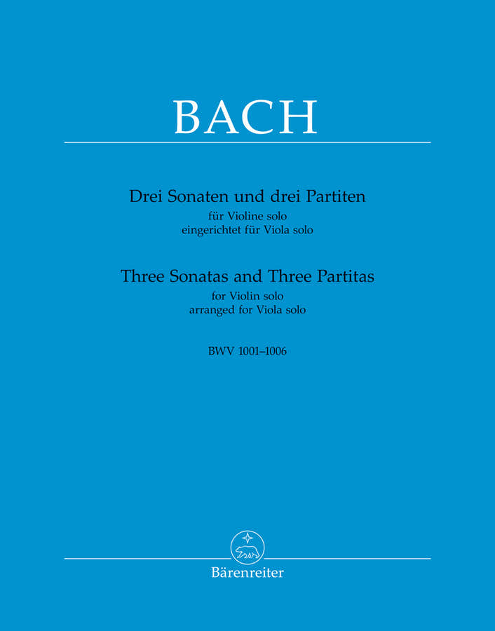 Bach J.S. - 3 Sonates & Partitas BWV 1001-1006 - Alto