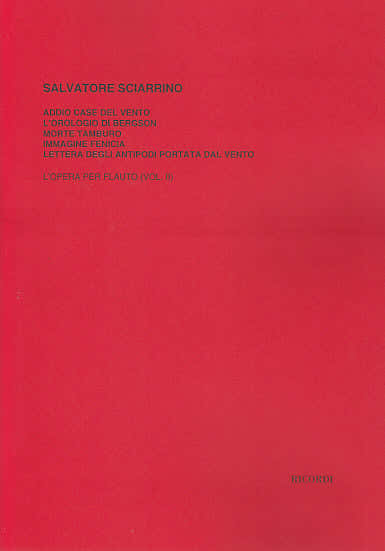 SCIARRINO S. - L'OPERA PER FLAUTO VOL. 2 - FLUTE
