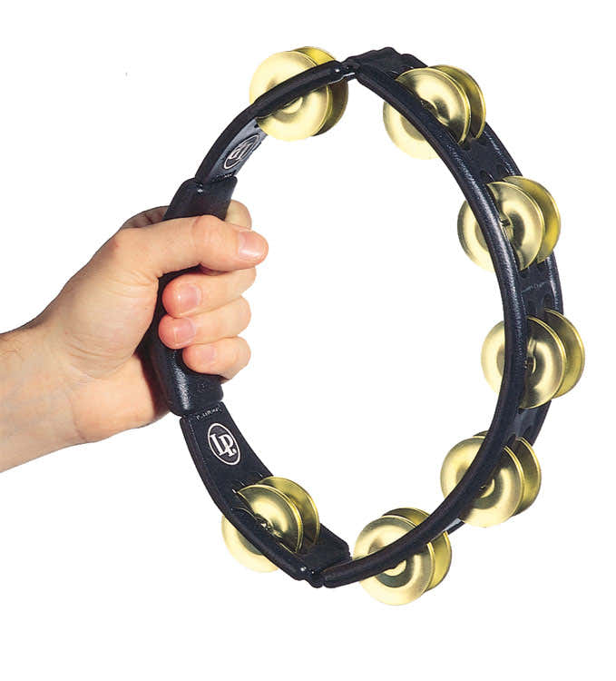 LP170 - TAMBOURINE CYCLOP BLACK (BRASS JINGLE)