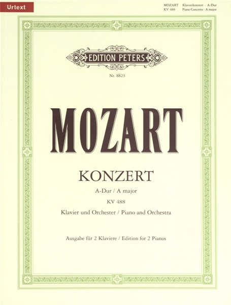 Mozart Wolfgang Amadeus - Concerto No.23 In A K488 - Piano 4 Hands