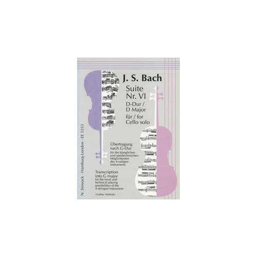 Bach J.S. - Suite No.6 In G Major BWV 1012 - Cello