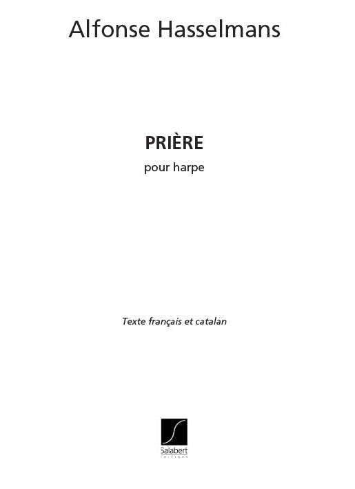 HASSELMANS - PRIERE - HARPE