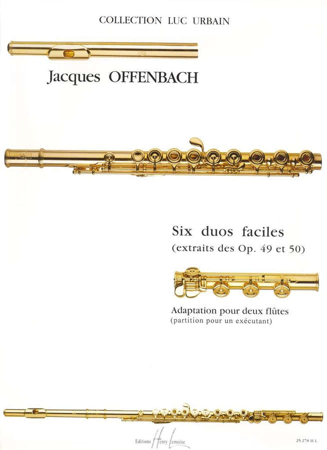 Offenbach J. - Duos Faciles (6) Extrait Des Duos Op.49 et 50 - 2 Flutes