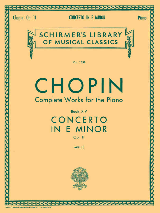 Piano Concerto No.1 In E Minor Op.11