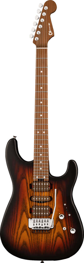 SD24 San Dimas Pro-Mod Signature Guthrie Govan MN Mij Sunburst de tres tonos