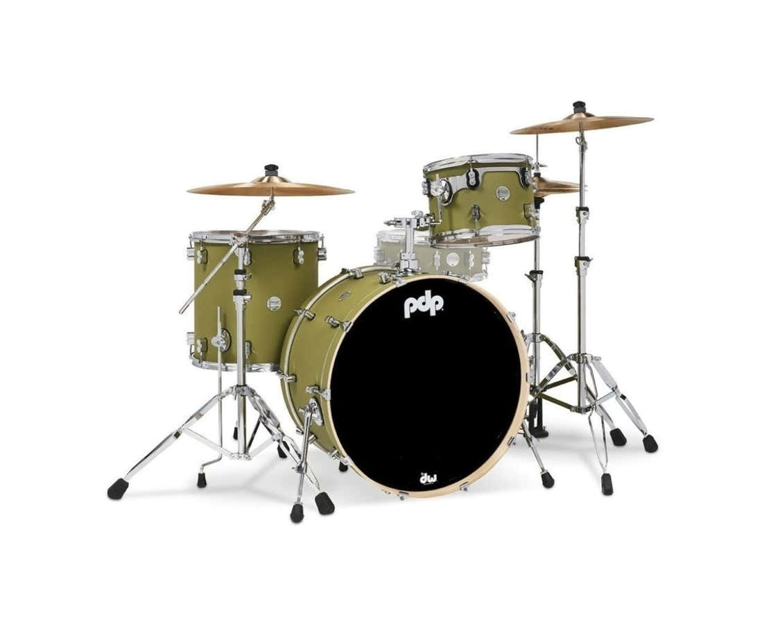 SHELL SET CONCEPT MAPLE FINISH PLY ROCK KIT 24" SATIN OLIVE PDCM24RKSO